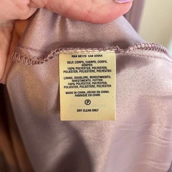 Anthropologie BHLDN Eva Dress Violet Grey Small Flowy Chiffon Maxi Bridesmaid - Picture 8 of 12